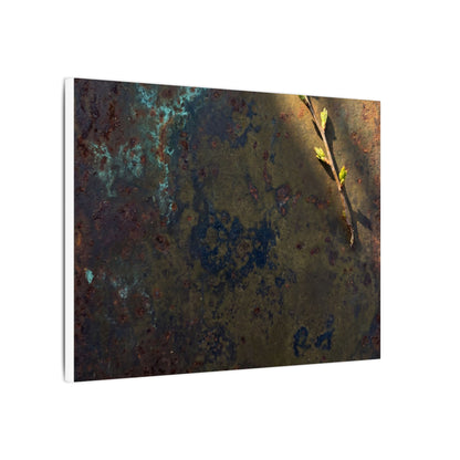 Golden Hour Rust Patina Canvas Art - Dark Japandi Ma
