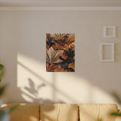 Paper Fold Texture Canvas Art | Elegant Japandi Art