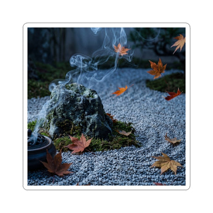 Moonlight Incense Smoke Sticker - Zen Fukinsei