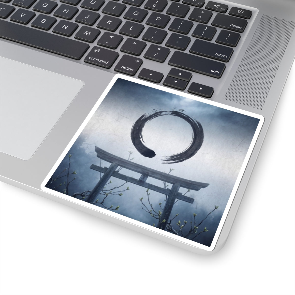 Zen Torii Gate in Moonlight | Enso Sticker