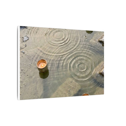 Water Ripple Canvas Art | Winter Japandi Japanese Pattern Art