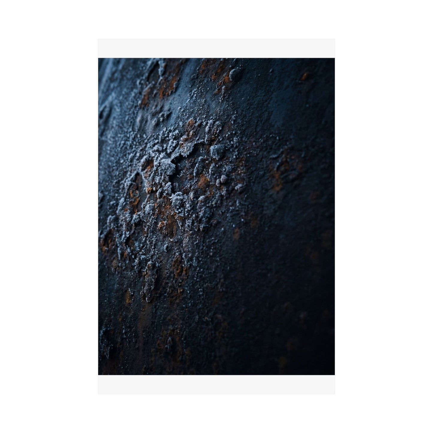Rust Patina Wall Art Print | Winter Dark Japandi Shadow Zen Art
