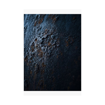 Rust Patina Wall Art Print | Winter Dark Japandi Shadow Zen Art