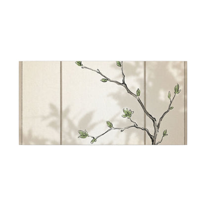 Shoji Screen Spring Canvas Art | Japandi Cozy Design