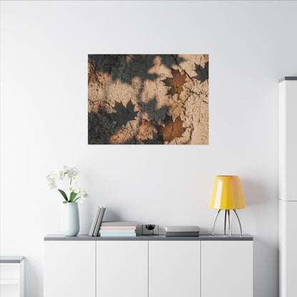 Cozy Shadow Play Canvas Art - Texture Japandi