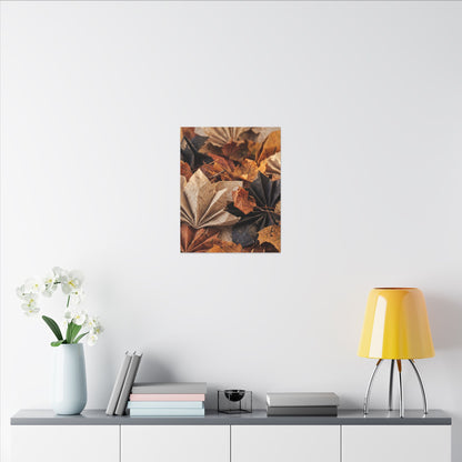 Paper Fold Texture Canvas Art | Elegant Japandi Art