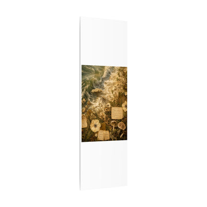 Spring Ocean Wave Herbarium Canvas Art | Nostalgic Decor