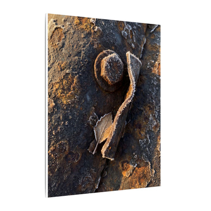 Moody Rust Patina Canvas Art - Moody Minimal Dark Japandi
