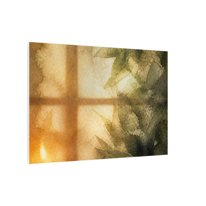 Cozy Shoji Screen Canvas Art - Watercolor Japandi