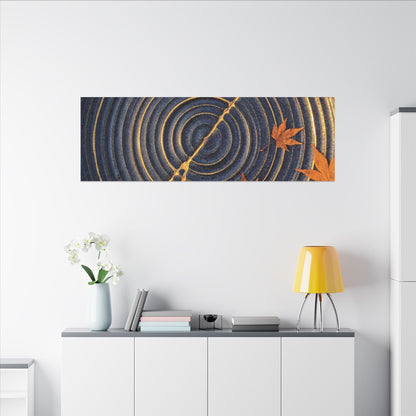Water Ripple Gold Repair Canvas Art | Healing Kintsugi Art