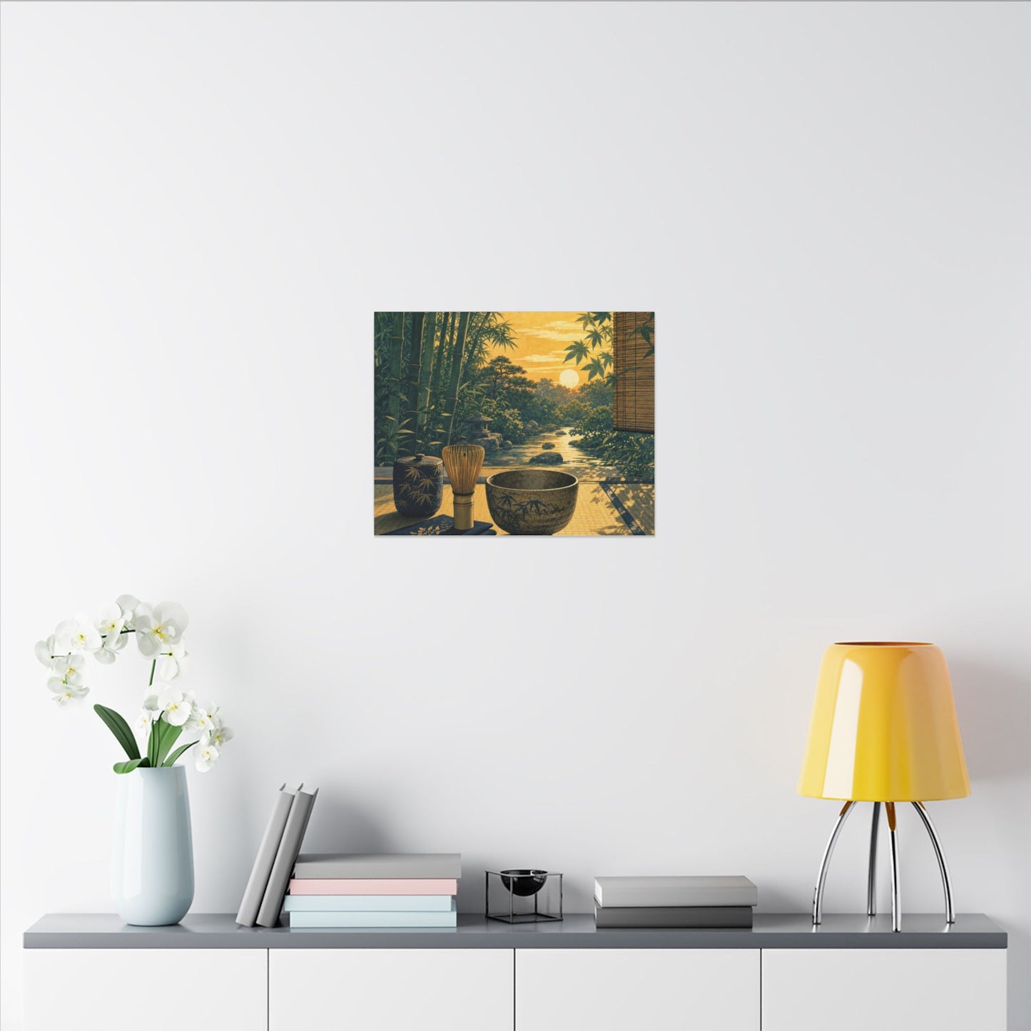 Ma Tea Ceremony Canvas Art - Zen Ukiyo E Inspired
