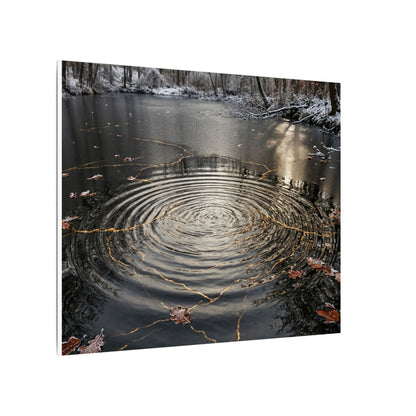 Water Ripple Broken Beauty Canvas Art | Artful Kintsugi Art