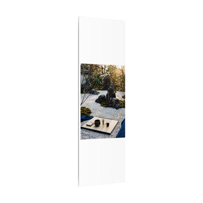 Zen Tea Ceremony in Golden Hour | Karesansui Canvas Art
