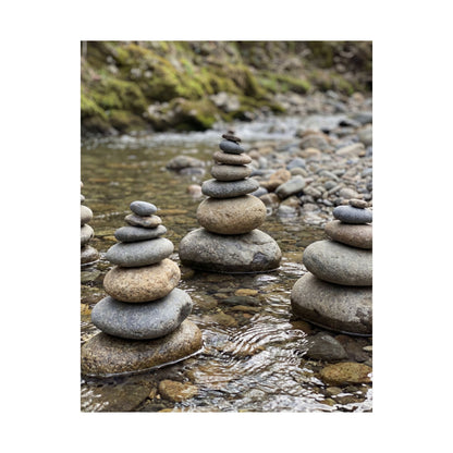 Bamboo Grove Winter Wall Art Print | Zen Peaceful Design