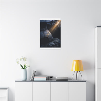 Ma Moonlit Garden Canvas Art - Kintsugi Broken Beauty