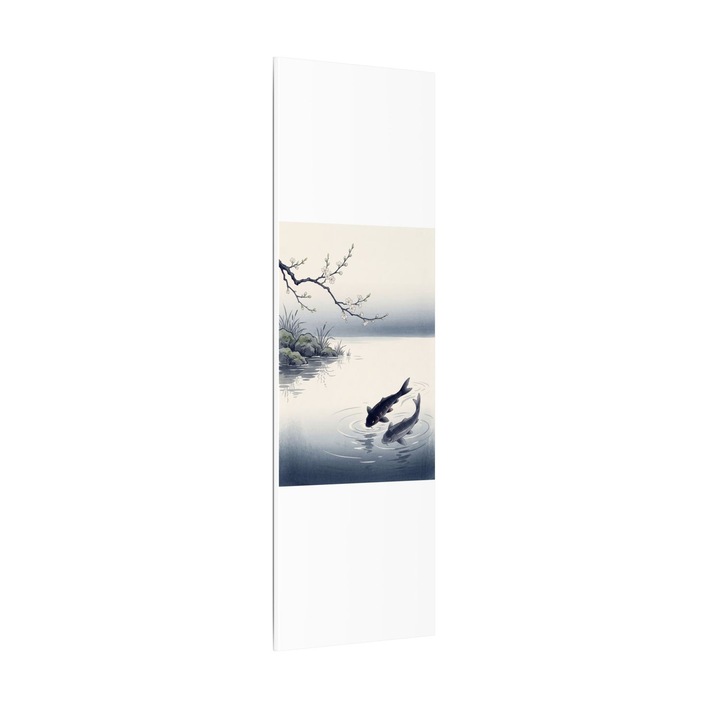 Ma Koi Pond Canvas Art - Zen Ukiyo E Inspired