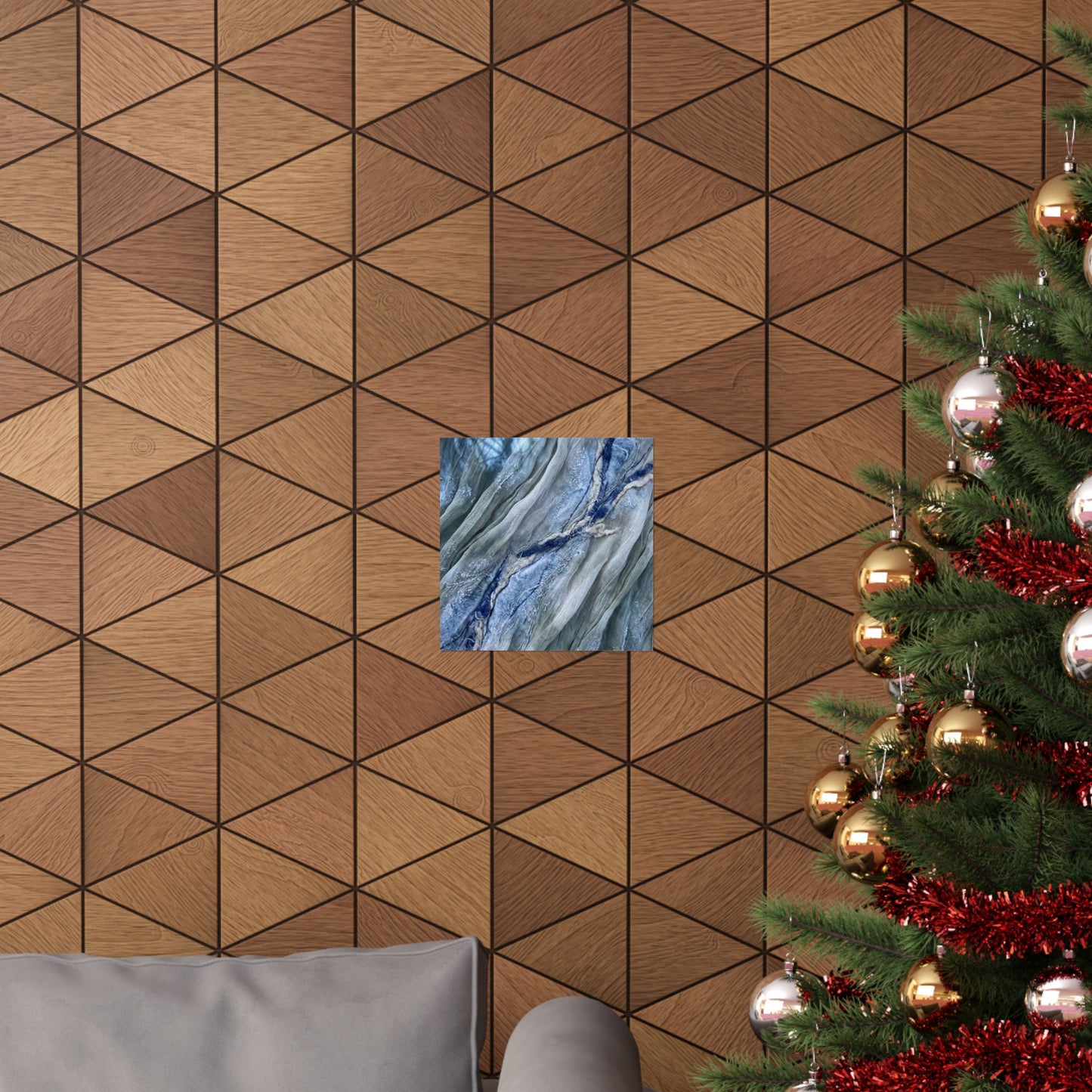 Warm Silk Drape Wall Art Print - Texture Japandi