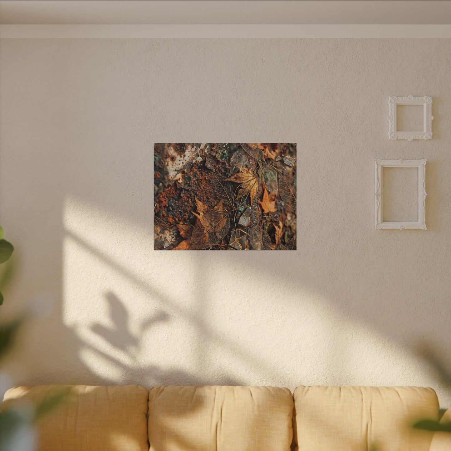 Rust Patina Canvas Art | Autumn Japandi Texture Art
