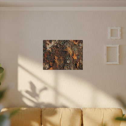 Rust Patina Canvas Art | Autumn Japandi Texture Art