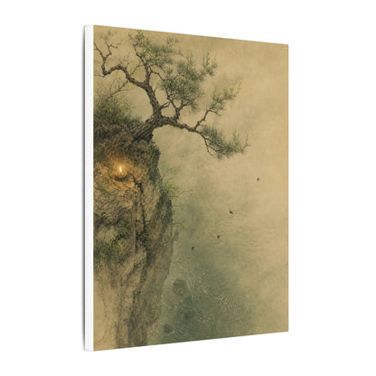 Spring Pine Tree Minimal Line Canvas Art | Earthy Decor