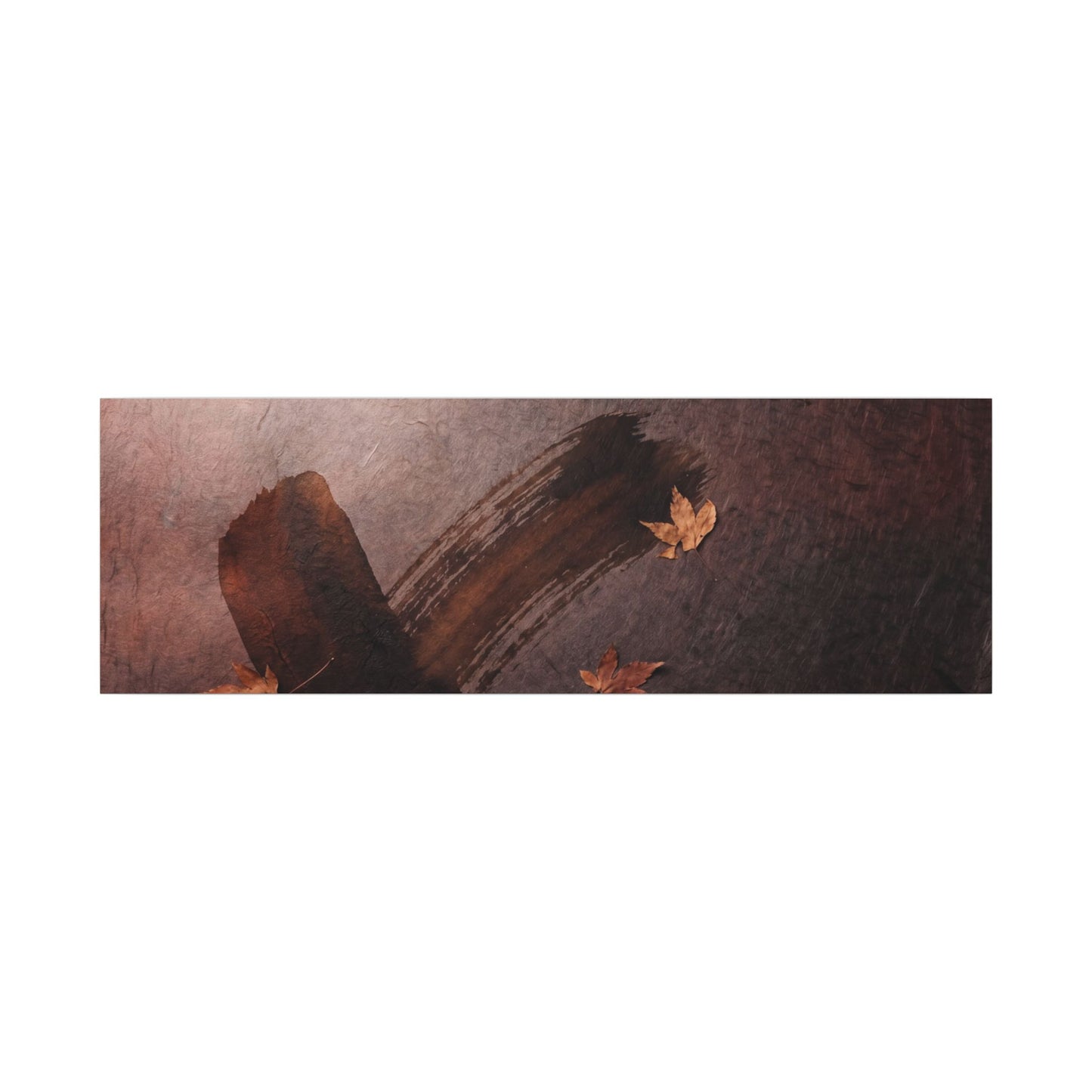 Moody Ink Brushstroke Canvas Art - Moody Minimal Dark Japandi