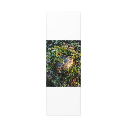 Artful Moss Close Up Canvas Art - Gold Repair Kintsugi