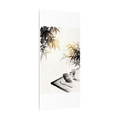 Tea Ceremony Sumi E Canvas Art | Serene Zen Art