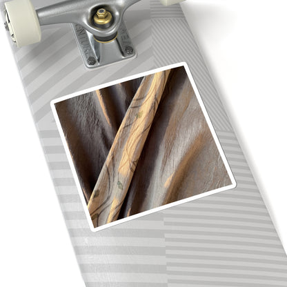 Silk Drape Japanese Pattern Sticker | Warm Japandi Art