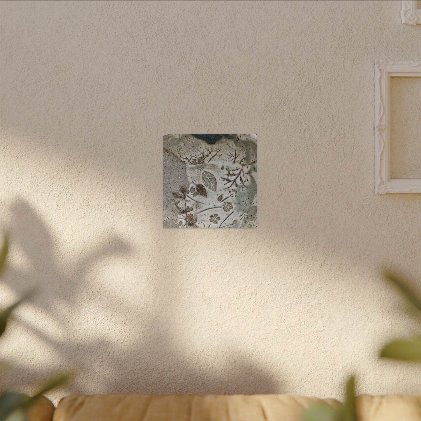 Ceramic Bowl Winter Canvas Art | Japandi Earthy Design