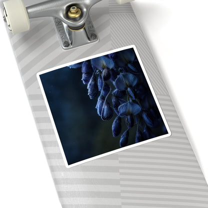 Wisteria Shadow Zen Sticker | Luxurious Dark Japandi Art