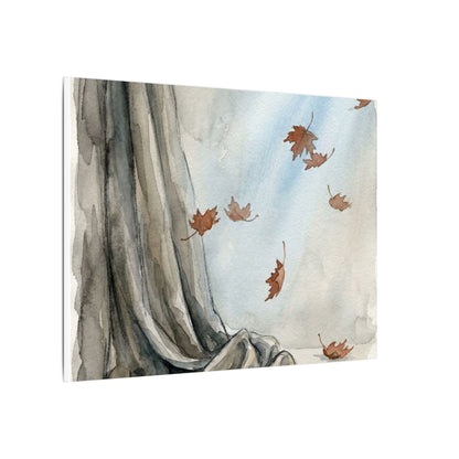 Ma Silk Drape Canvas Art - Japandi Watercolor