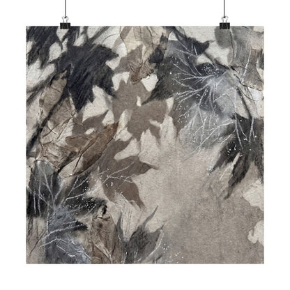 Shadow Play Texture Wall Art Print | Elegant Japandi Art