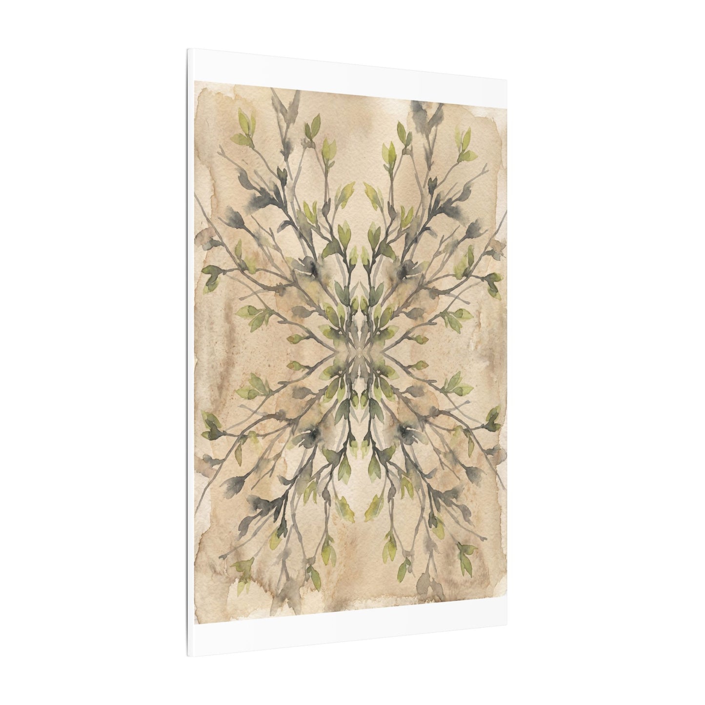 Shibui Shadow Play Canvas Art - Japandi Watercolor