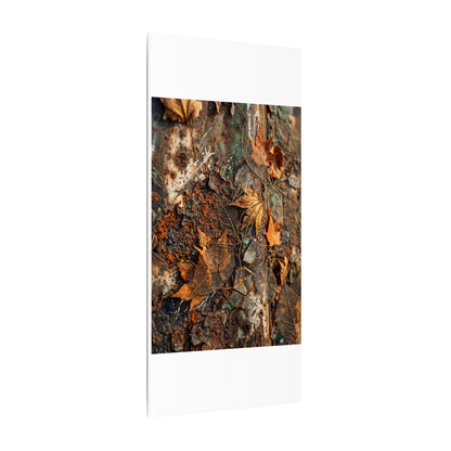 Rust Patina Canvas Art | Autumn Japandi Texture Art