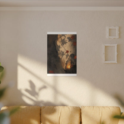 Shadow Play Texture Canvas Art | Neutral Japandi Art