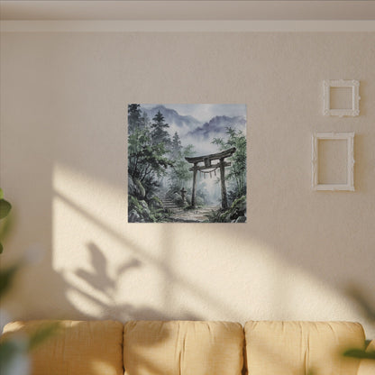 Moonlight Torii Gate Canvas Art - Zen Fukinsei