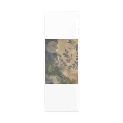 Japandi Shadow Play in Moonlight | Texture Canvas Art