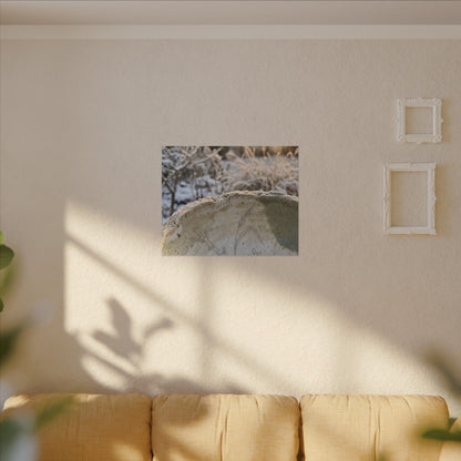 Ceramic Bowl Canvas Art | Winter Japandi Minimal Line Art