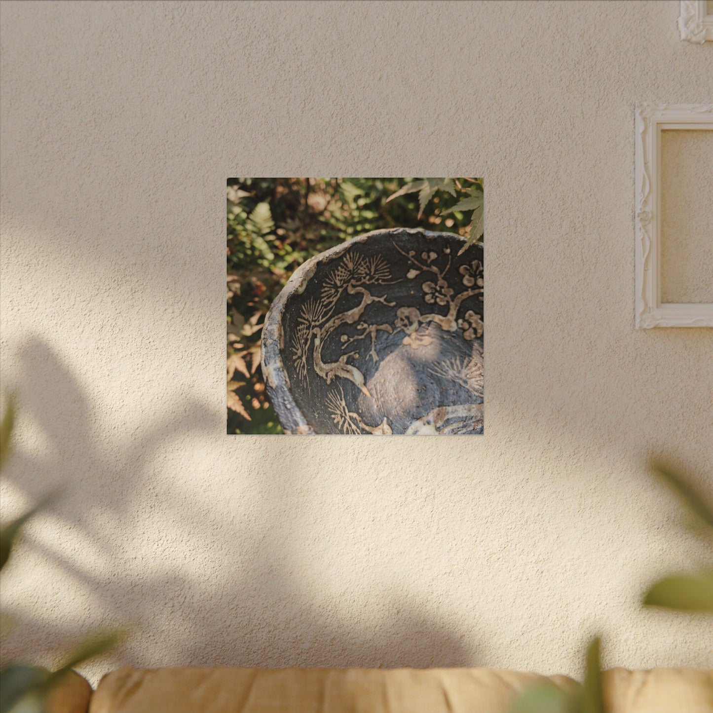 Ceramic Bowl Canvas Art | Summer Japandi Japanese Pattern Art
