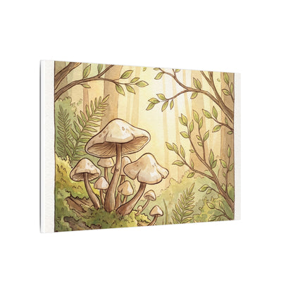 Spring Wild Mushrooms Mushroom Illustration Canvas Art | Cozy Decor