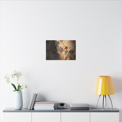 Shadow Play Texture Canvas Art | Neutral Japandi Art