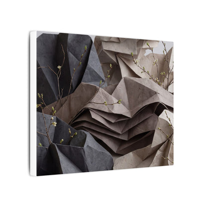 Neutral Paper Fold Canvas Art - Texture Japandi