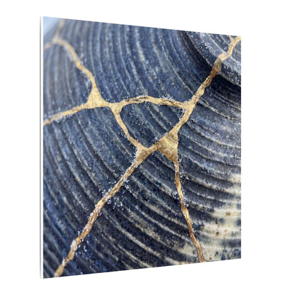 Shibui Water Ripple Canvas Art - Kintsugi Gold Repair