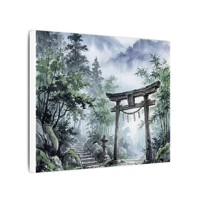 Moonlight Torii Gate Canvas Art - Zen Fukinsei