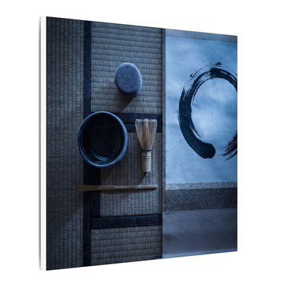 Tea Ceremony Enso Canvas Art | Calm Zen Art