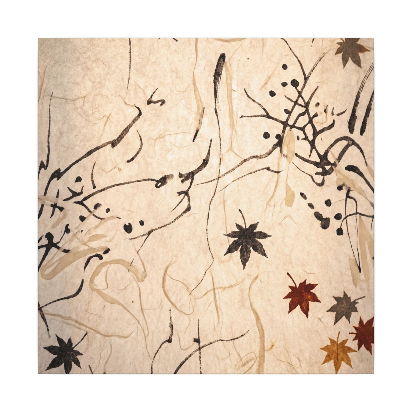 Golden Hour Shoji Screen Canvas Art - Japandi Fukinsei