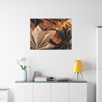 Paper Fold Texture Canvas Art | Elegant Japandi Art