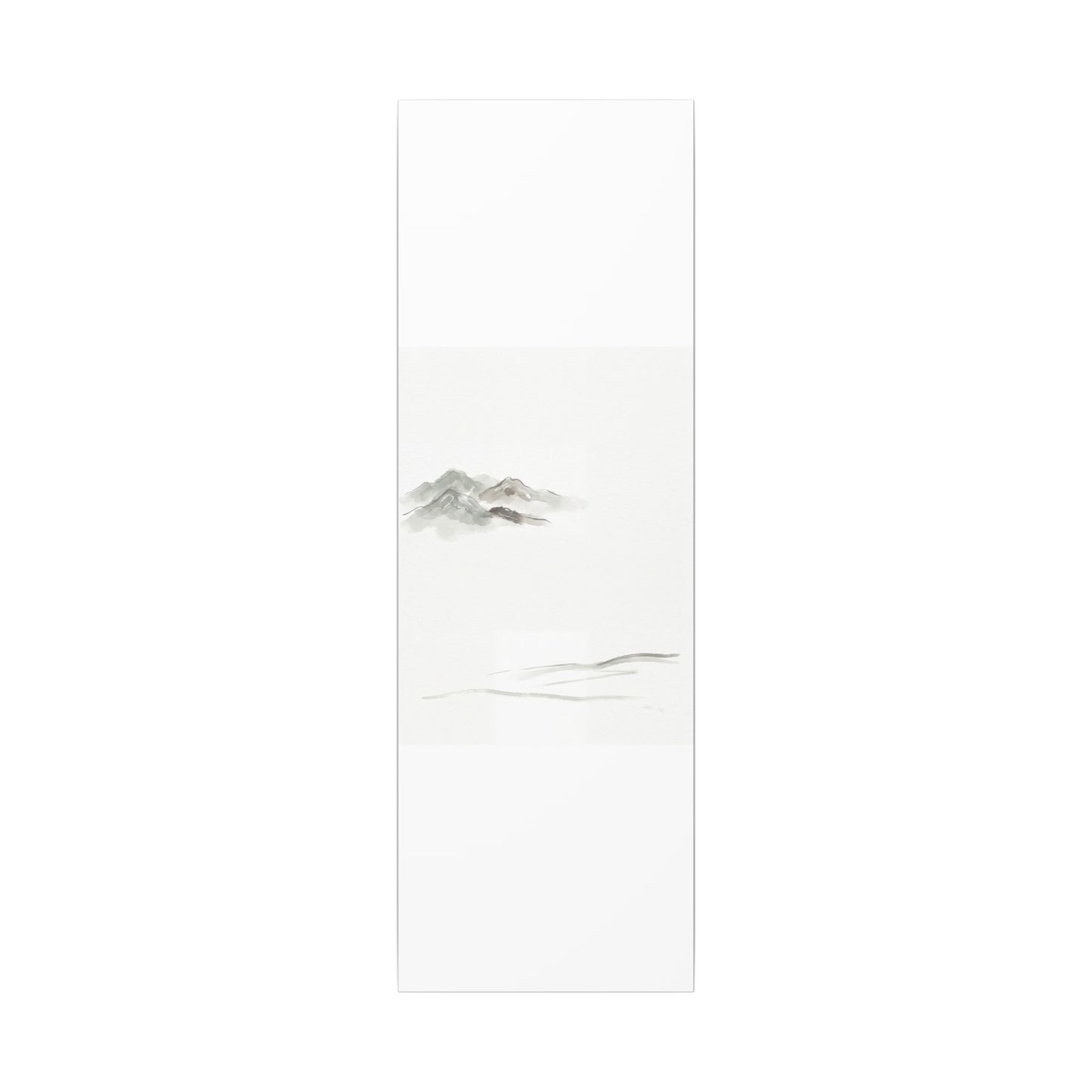 Winter Mountain Mist Minimal Line Canvas Art | Elegant Decor