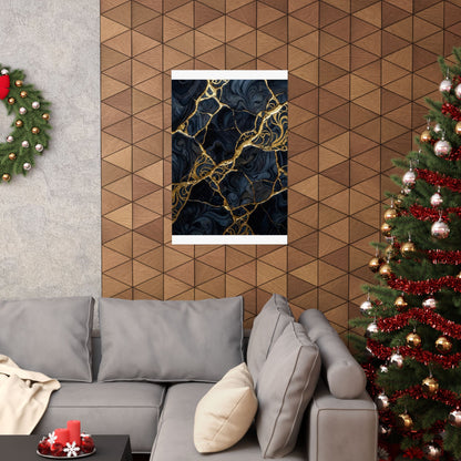 Kintsugi Gold Vein Wall Art Print