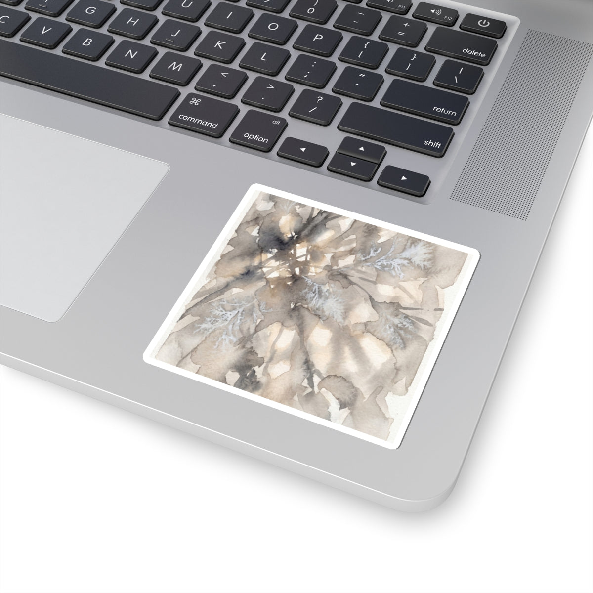 Shadow Play Watercolor Sticker | Earthy Japandi Art